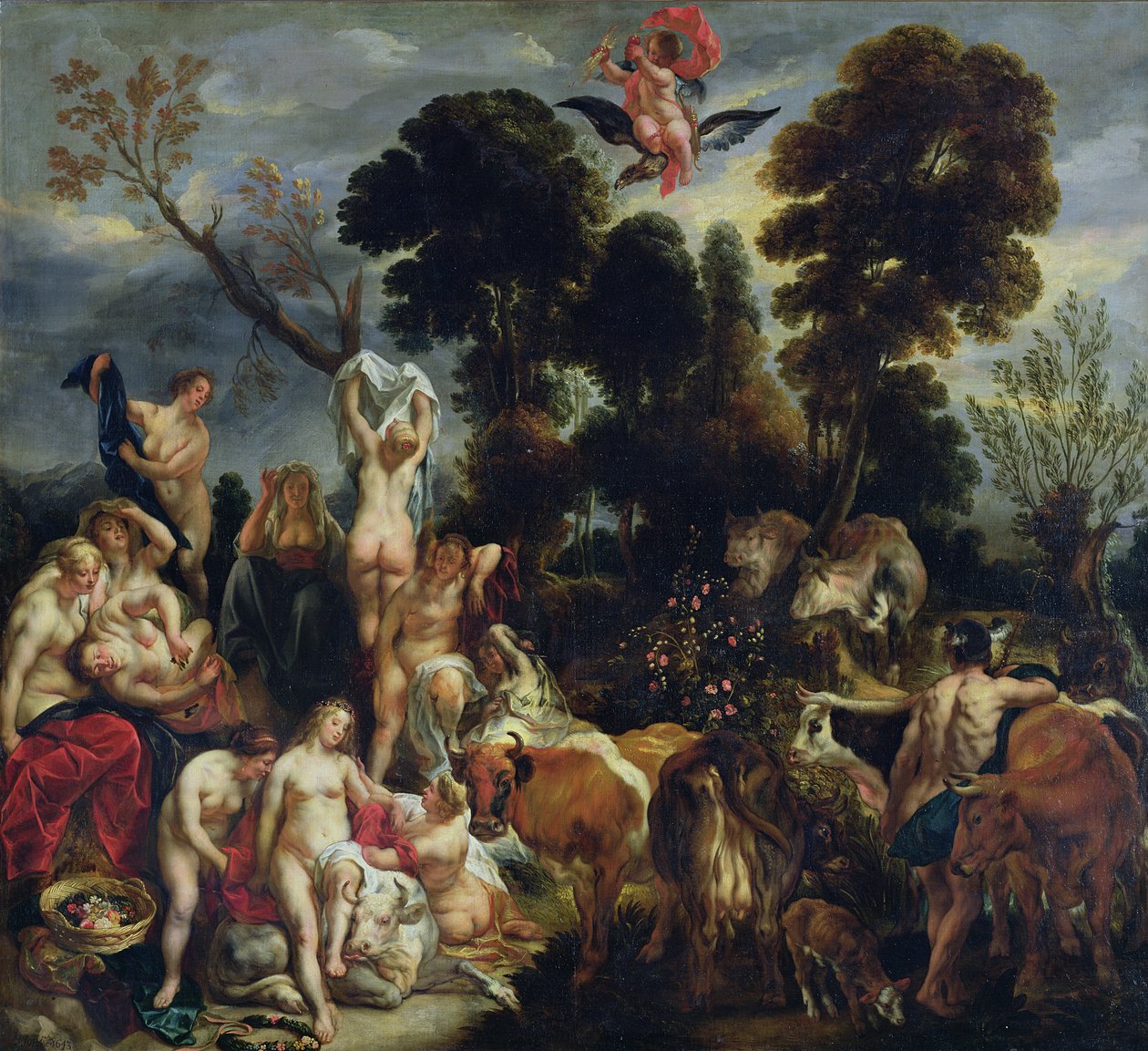 Gwałt na Europie, 1643 r. autorstwa Jacob Jordaens