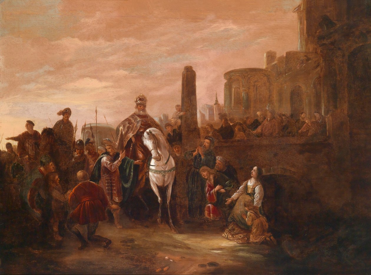 Triumf Mordechai autorstwa Jacob Willemsz de Wet or Wett