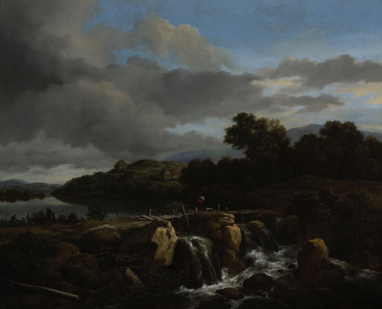 Krajobraz z kaskadą autorstwa Jacob van Ruisdael