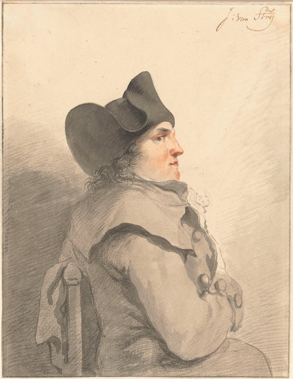Portret mężczyzny autorstwa Jacob van Strij