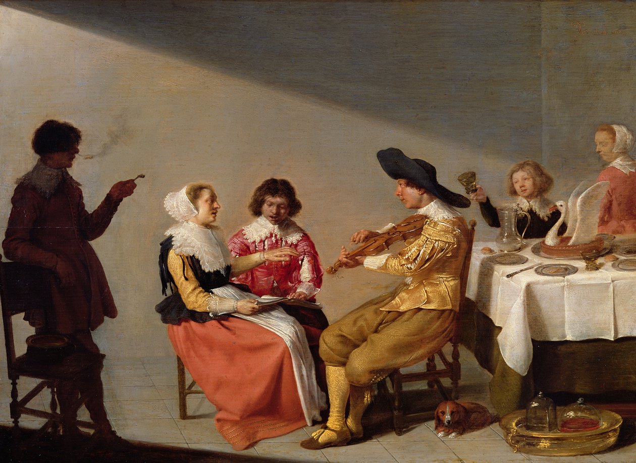 Zabawa muzyczna, 1631 autorstwa Jacob van Velsen