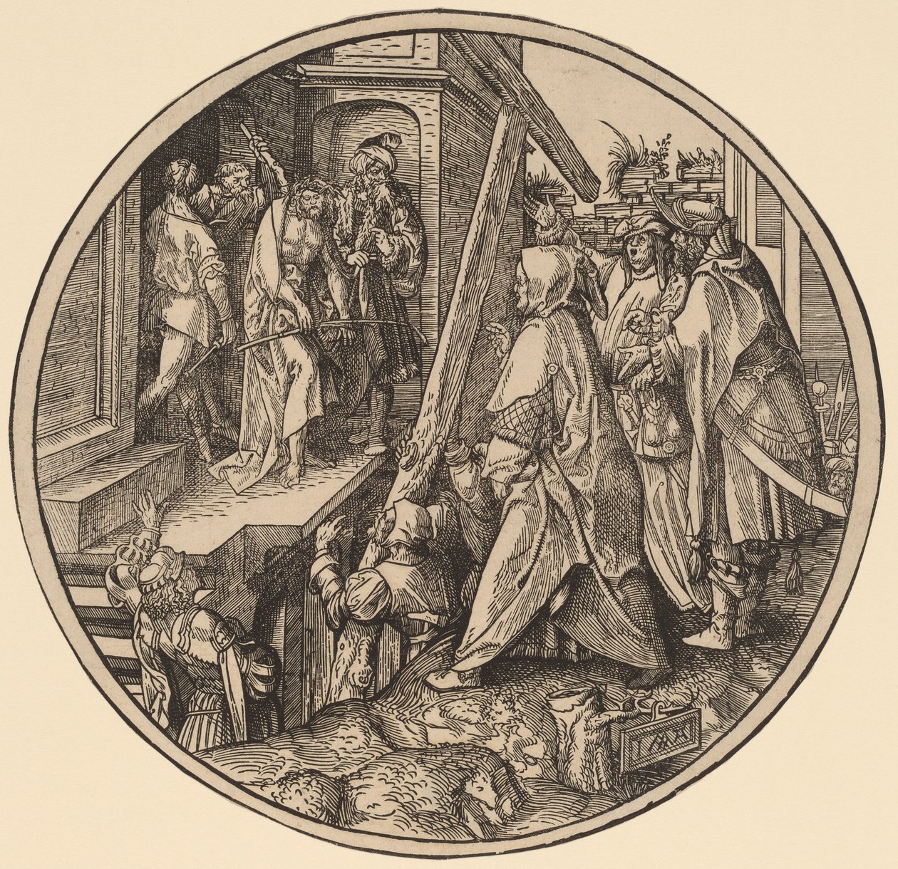 Spójrz na mężczyznę autorstwa Jacob Cornelisz van Oostsanen