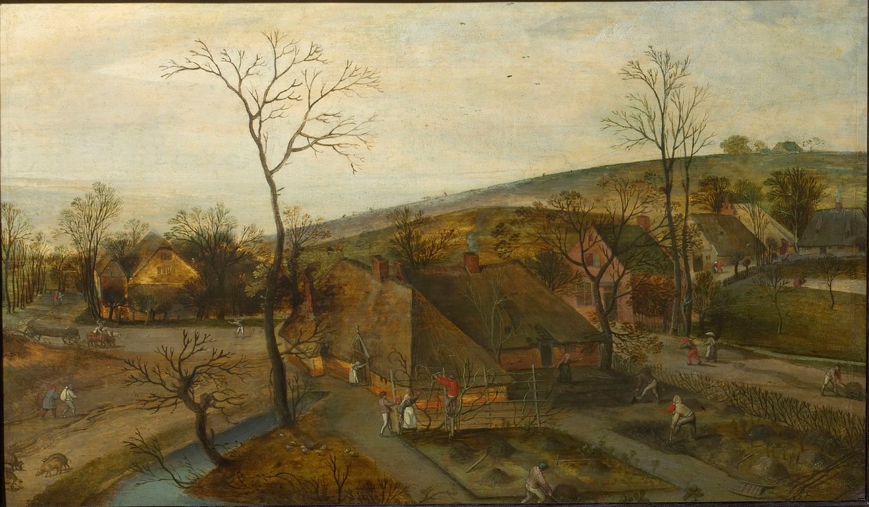 Cztery pory roku: wiosna 1577. autorstwa Jacob Grimmer