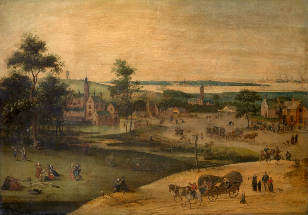 Wioska nad zatoką Scheldt autorstwa Jacob Grimmer