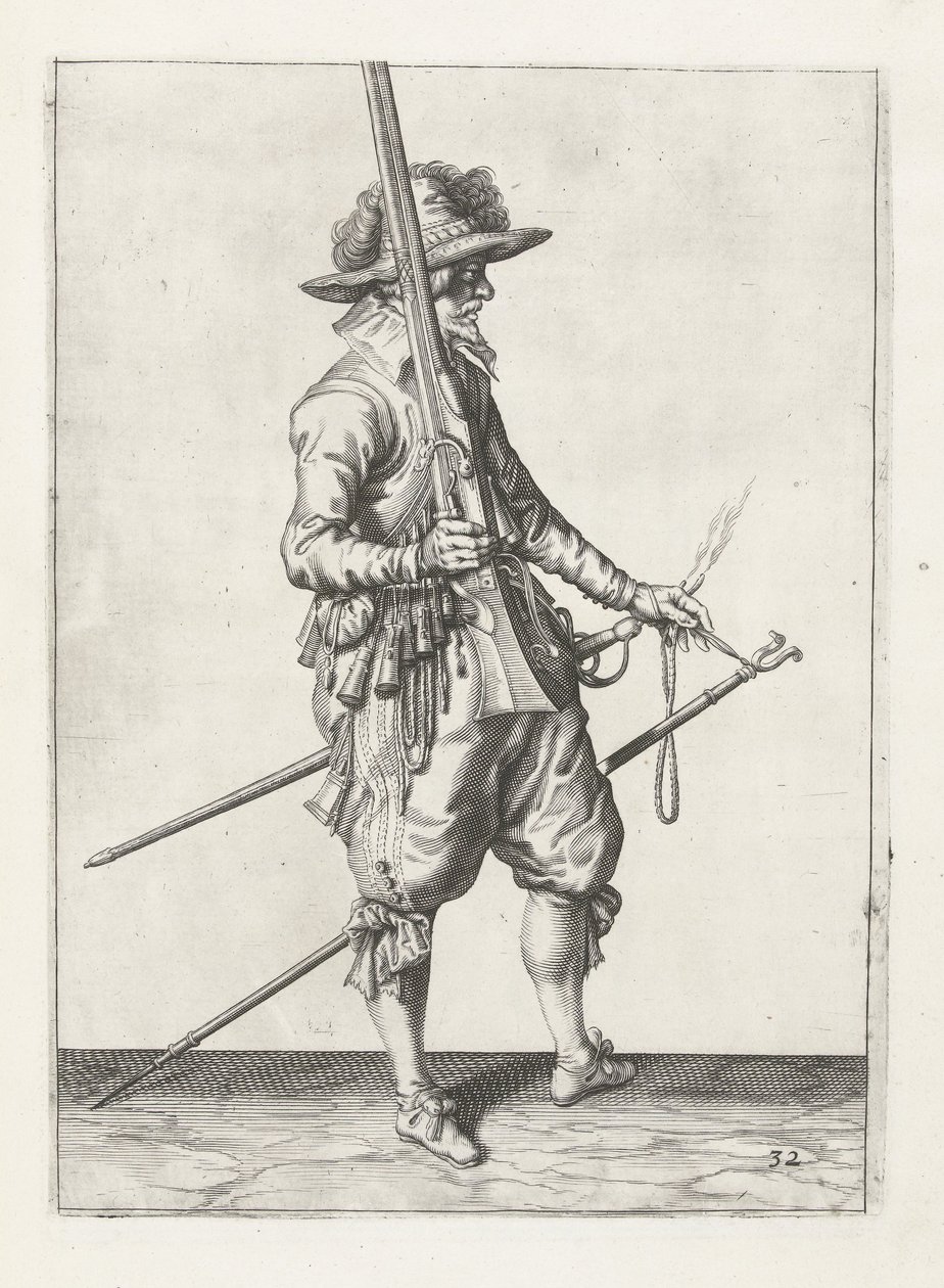 Muszkieter, ok. 1600 autorstwa Jacob II de Gheyn