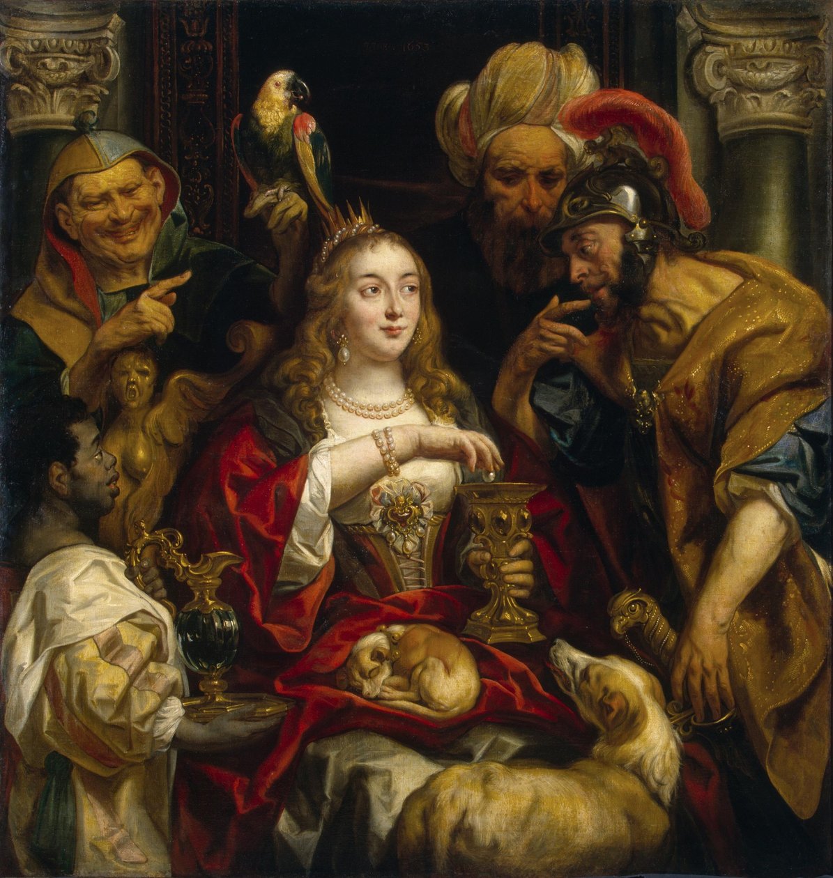 Uczta Kleopatry autorstwa Jacob Jordaens