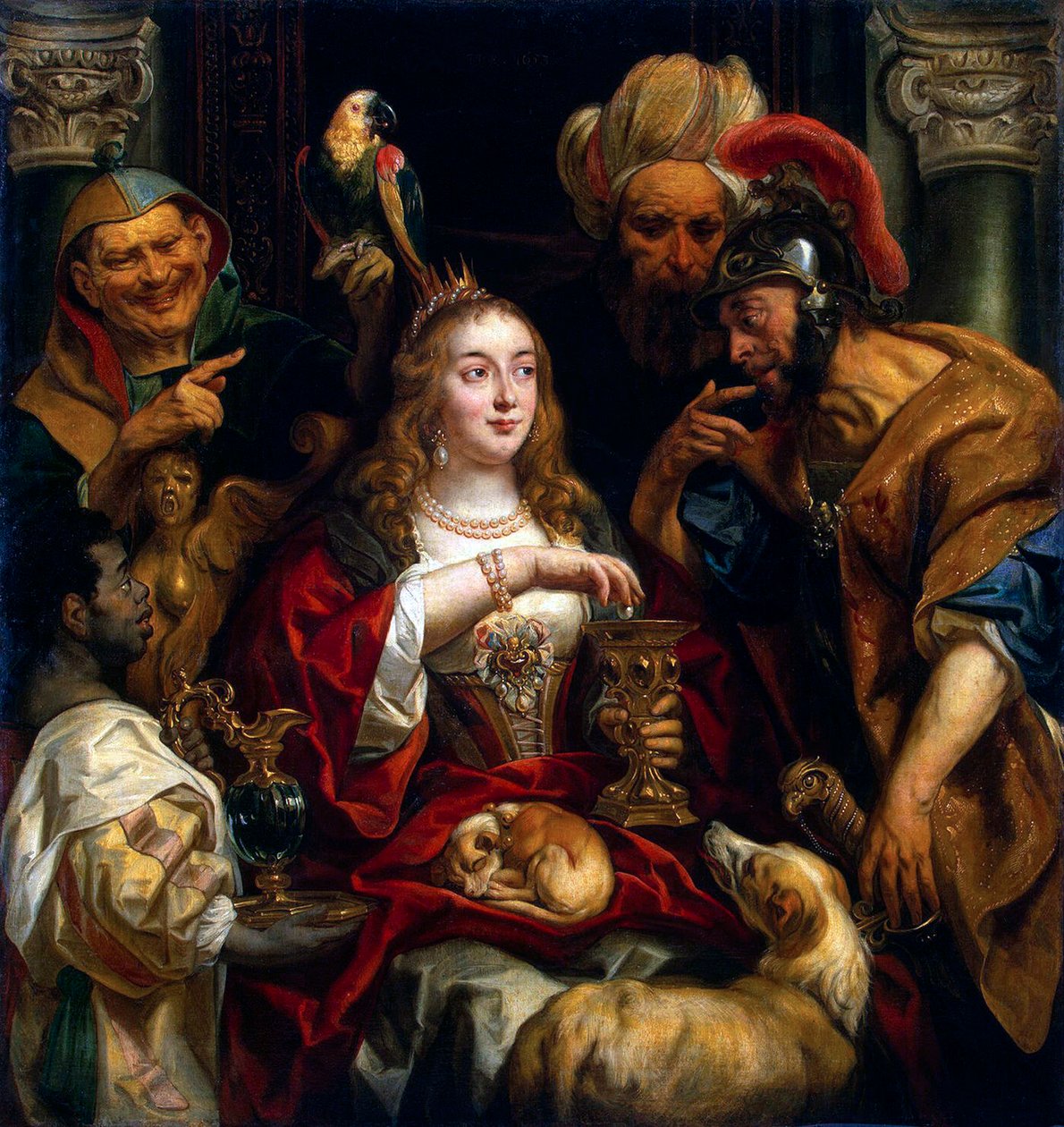 Święto Kleopatry”, 1653. autorstwa Jacob Jordaens