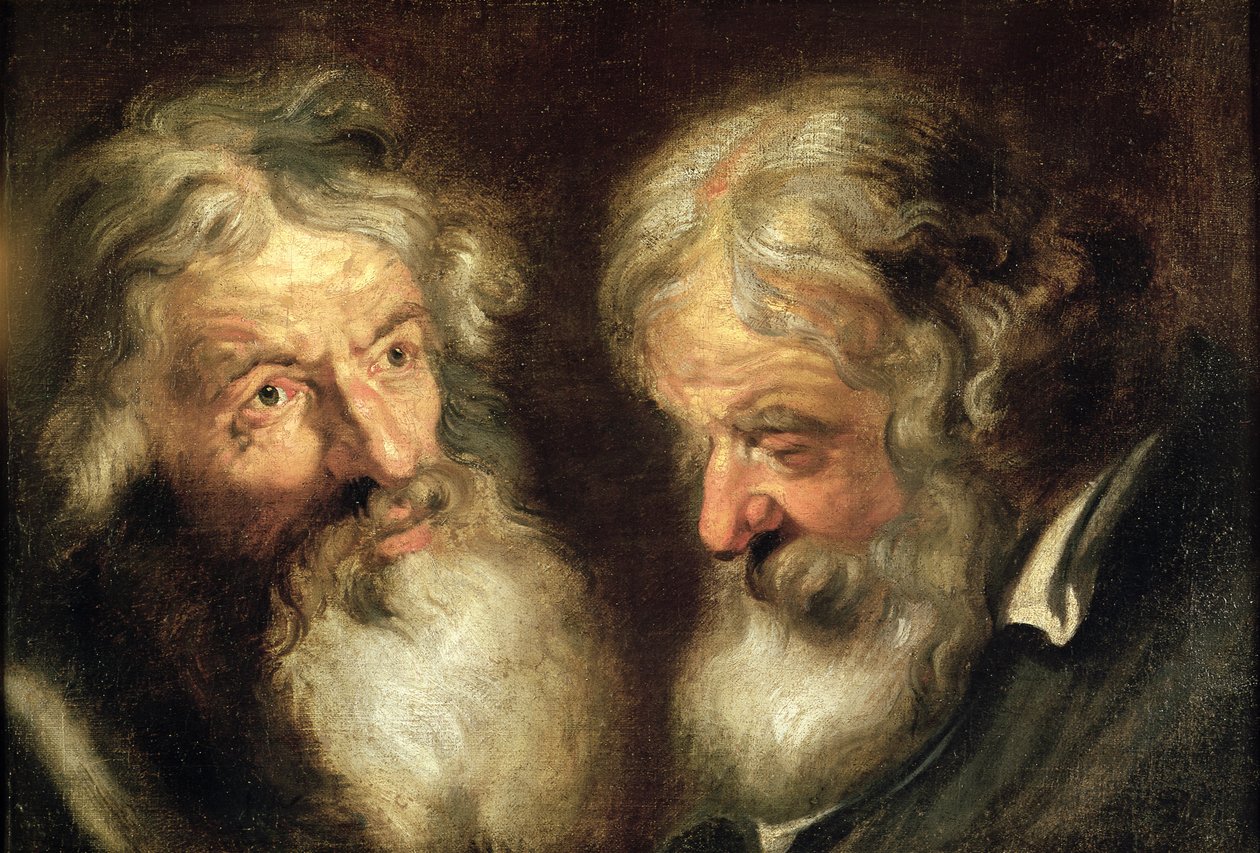 Szefowie Dwóch Starców autorstwa Jacob Jordaens