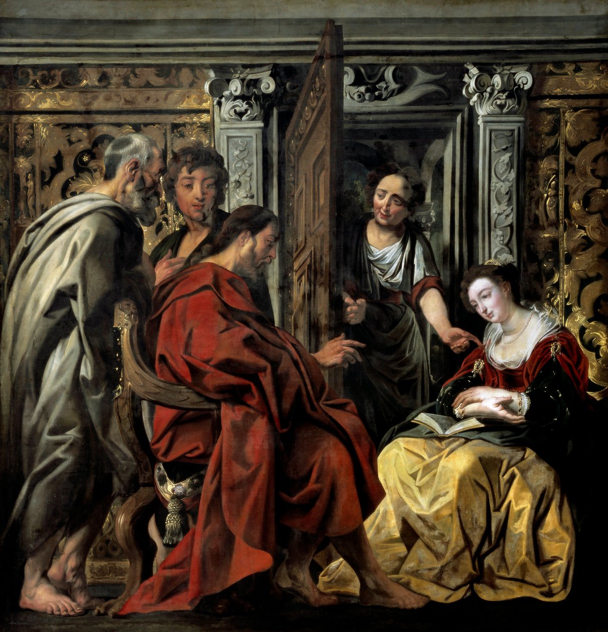 „Jezus w Marcie i Marii” (obraz) autorstwa Jacob Jordaens