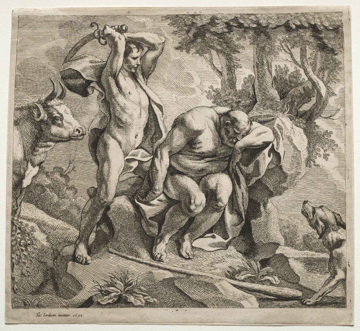Argus zabijający Merkurego, 1652. autorstwa Jacob Jordaens
