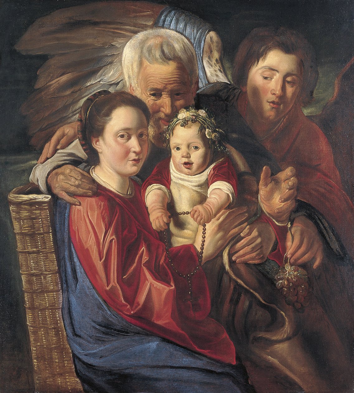 Święta Rodzina z Aniołem autorstwa Jacob Jordaens