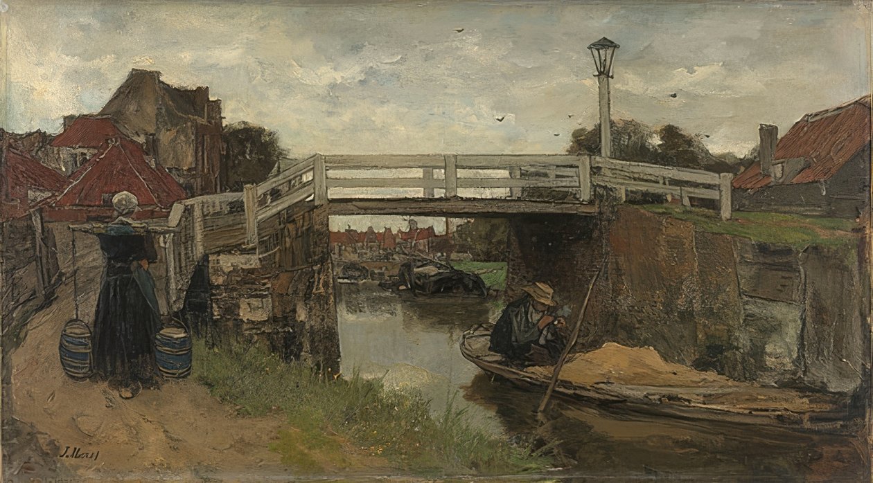 Most. Około 1879 r autorstwa Jacob Henricus or Hendricus Maris