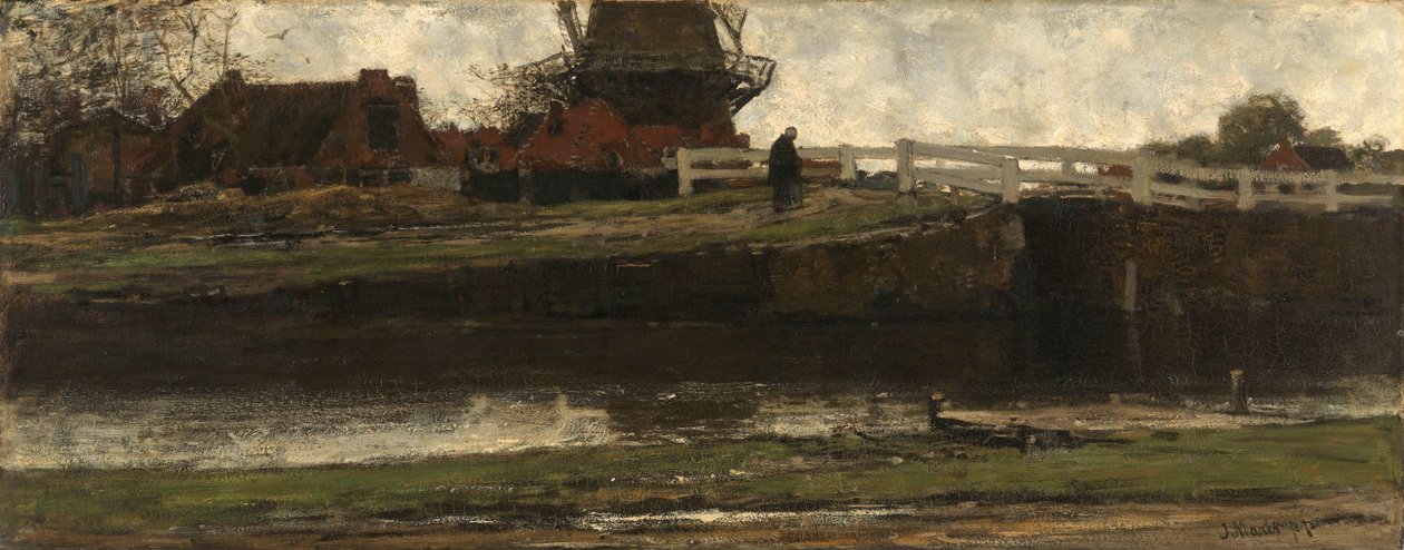 Ścięty Wiatrak Odcięty młyn autorstwa Jacob Maris