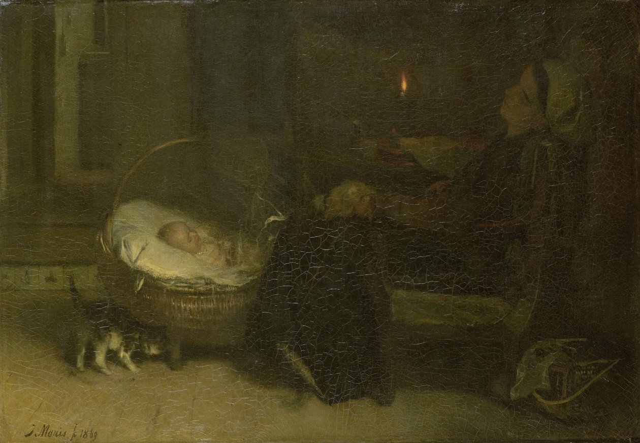 Zmęczony (matka obserwowana) autorstwa Jacob Maris