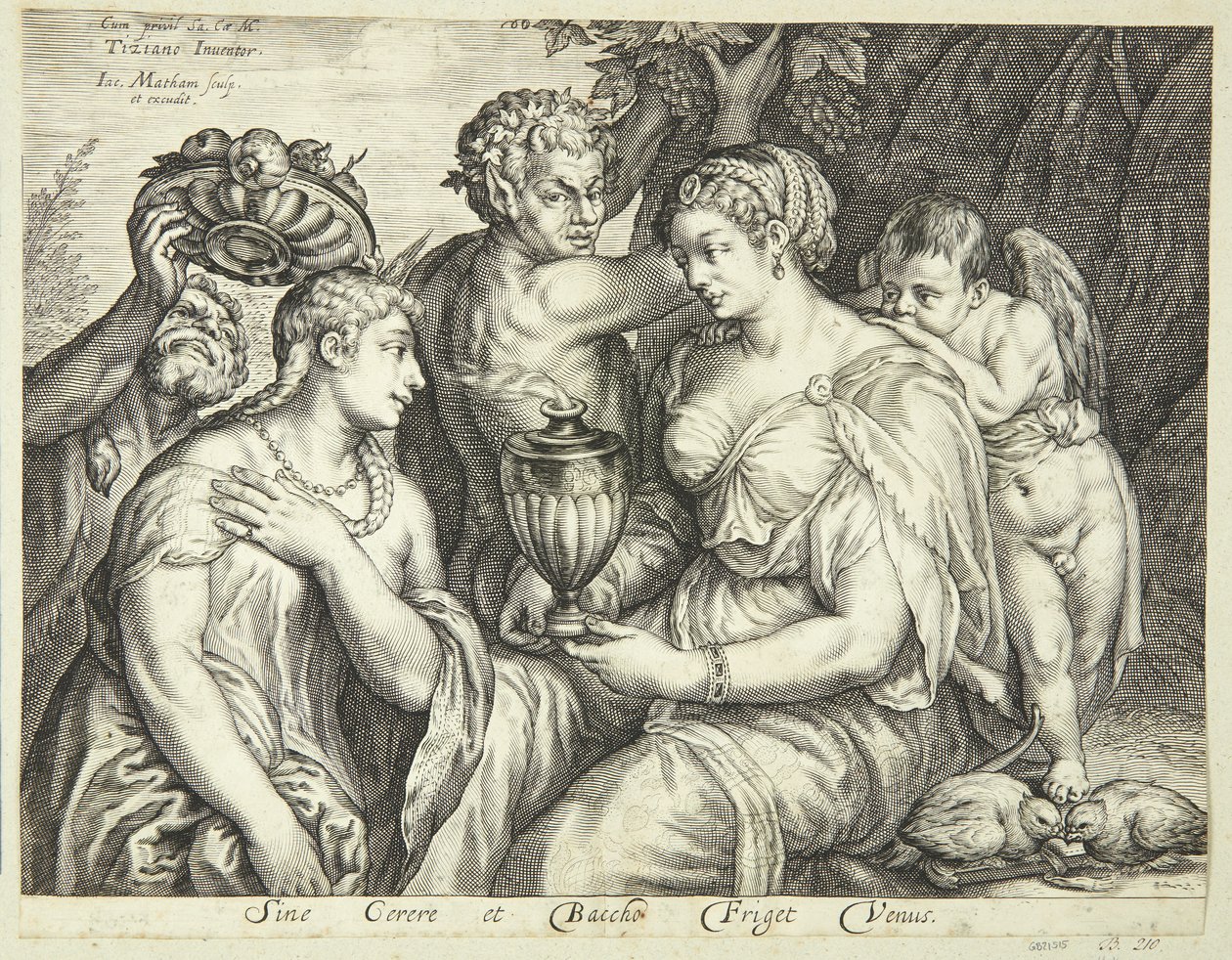 Ceres, Bachus i Wenus autorstwa Jacob Matham