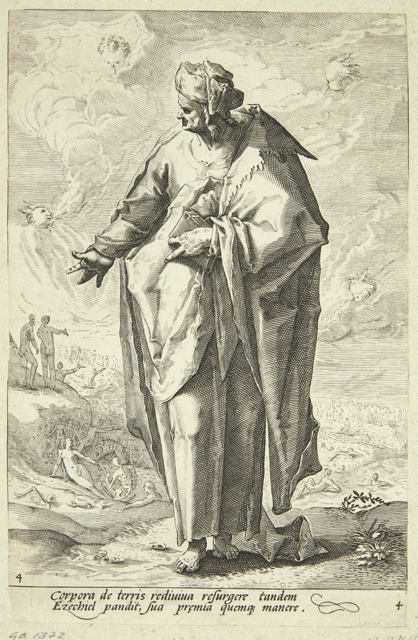Ezechiel autorstwa Jacob Matham
