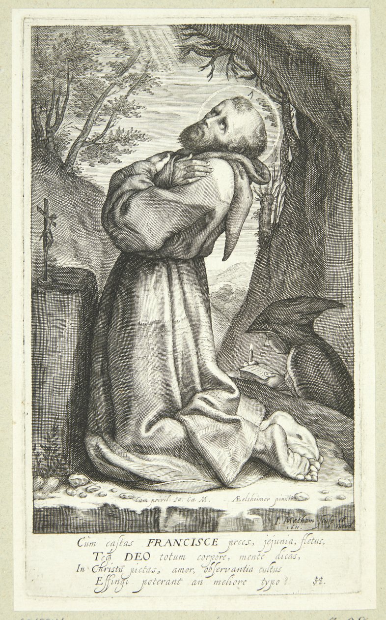 Franciszek z Asyżu autorstwa Jacob Matham