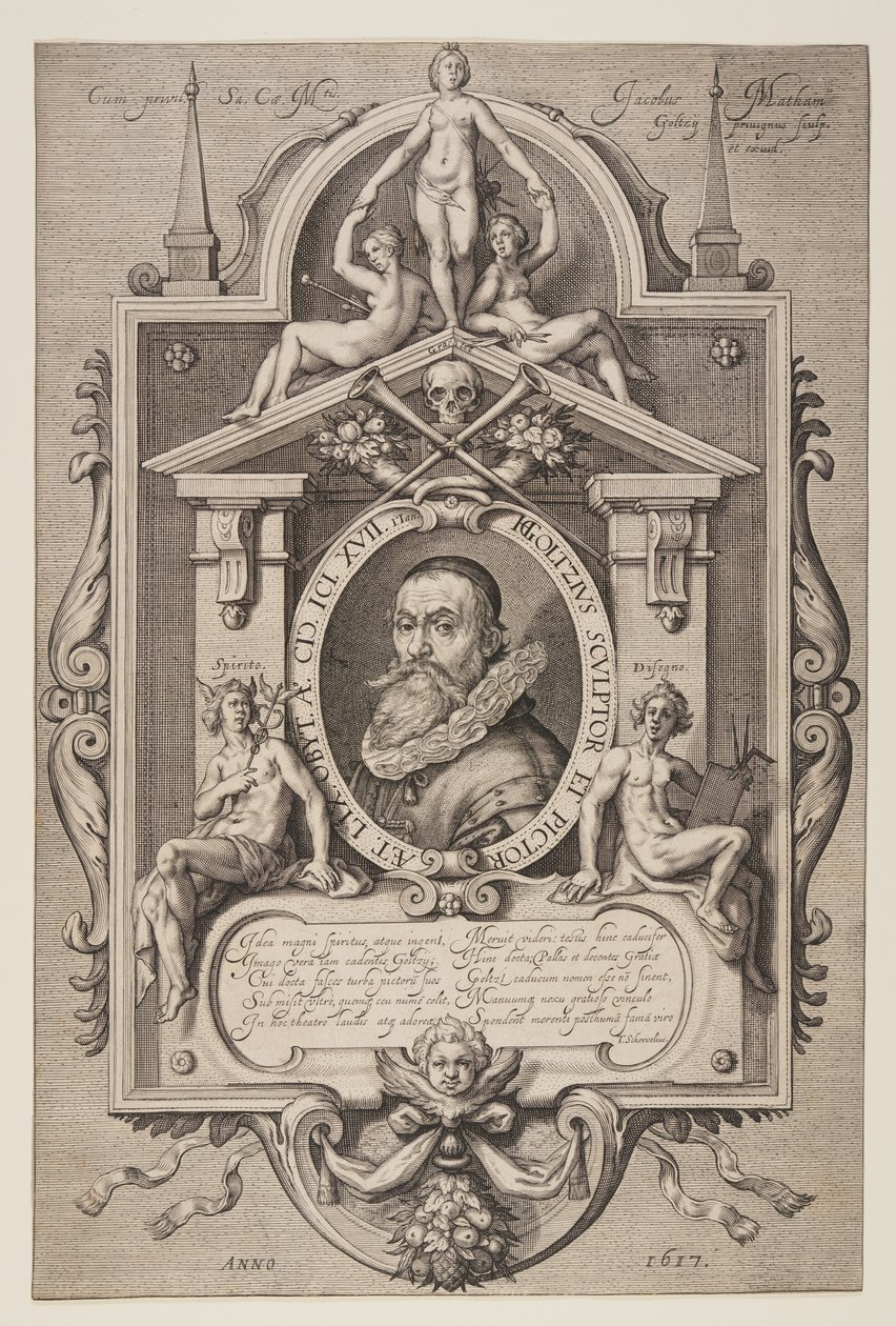 Hendrick Goltzius autorstwa Jacob Matham