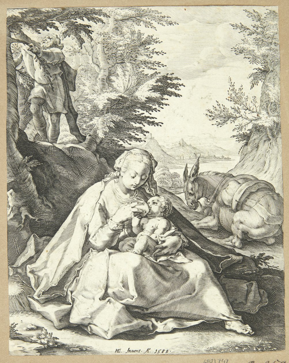 Odpocznij w locie z Egiptu autorstwa Jacob Matham