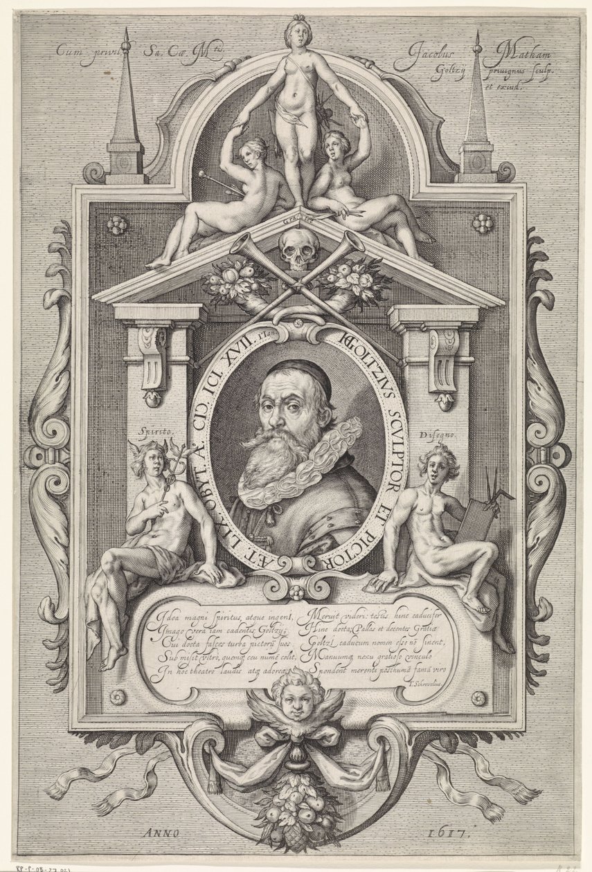 Portret Hendricka Goltziusa autorstwa Jacob Matham