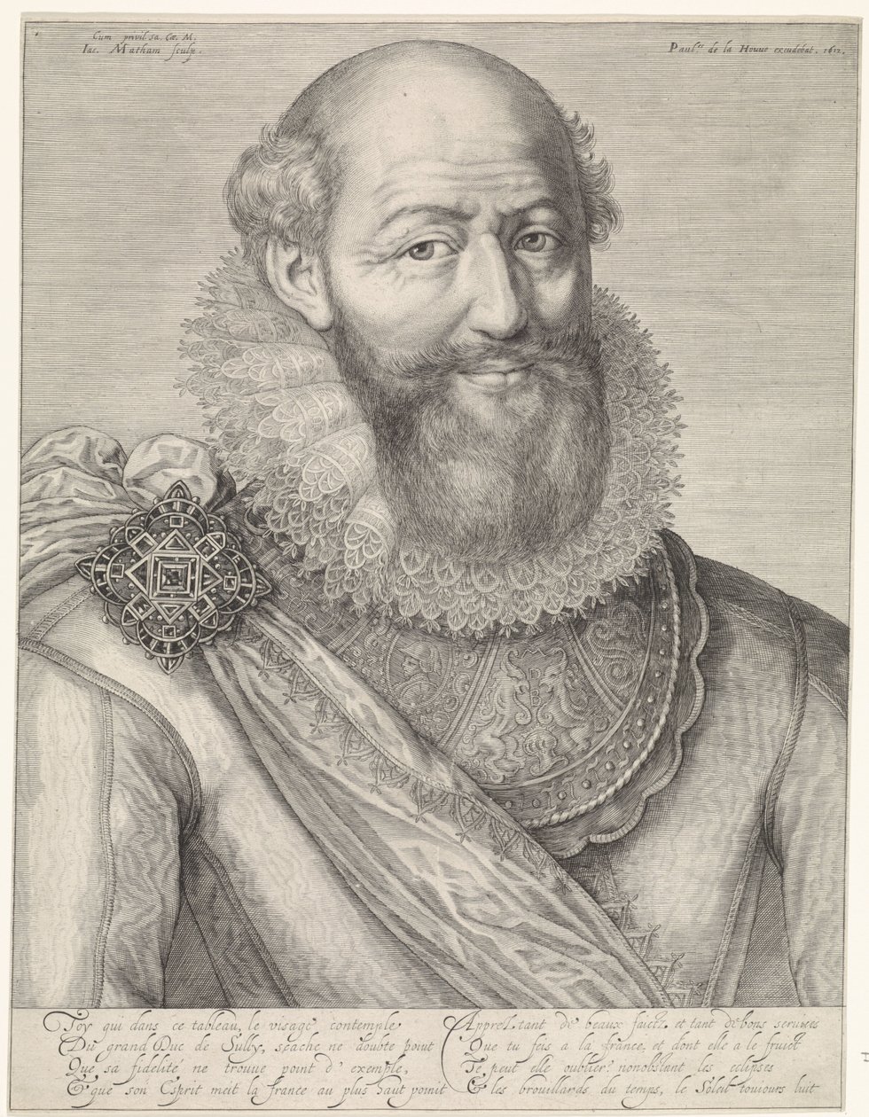 Portret Maksymiliena de Béthune autorstwa Jacob Matham