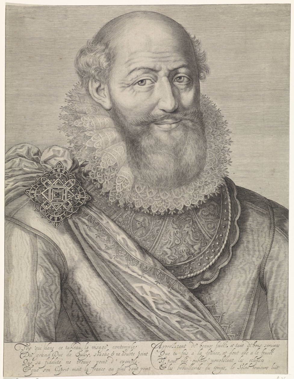 Portret Maksymiliena de Béthune autorstwa Jacob Matham