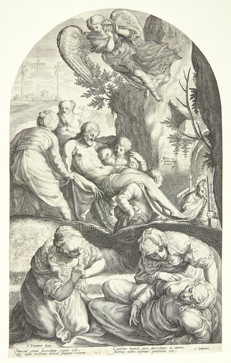 Złożenie do grobu Chrystusa autorstwa Jacob Matham