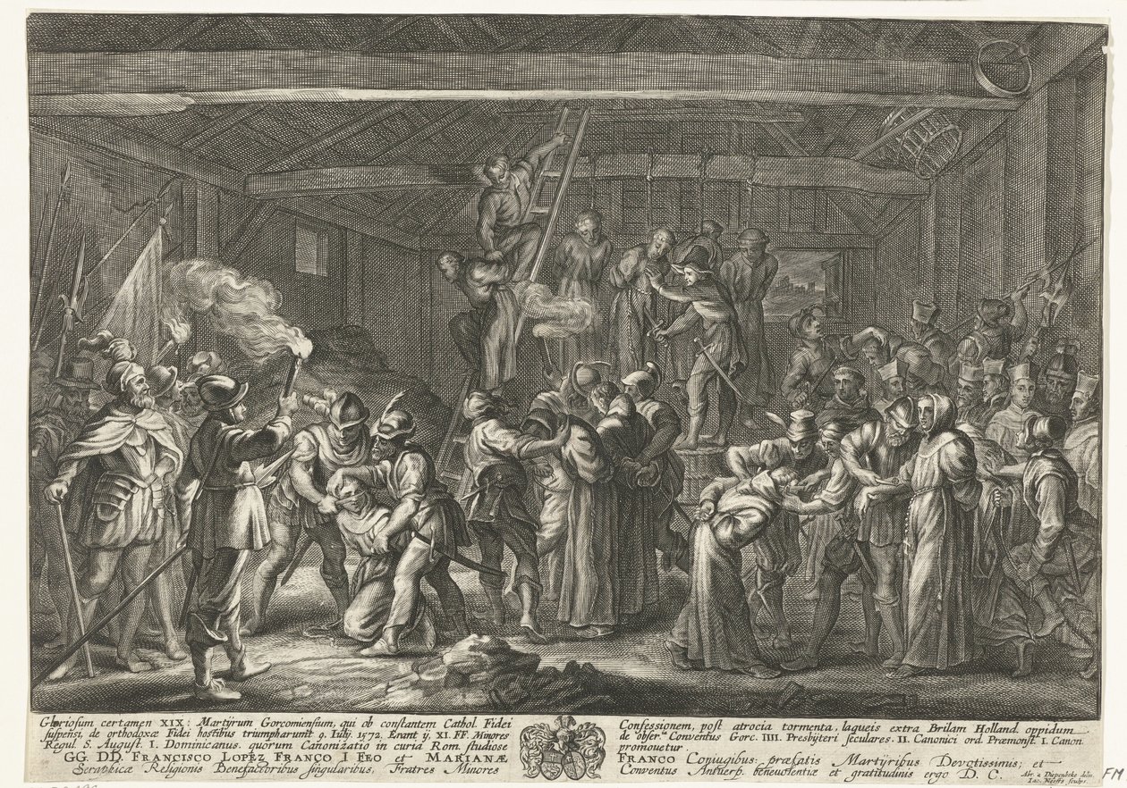 Męczennicy Gorkum, 1572 autorstwa Jacob Neefs
