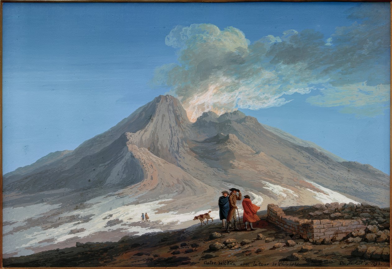 Krater Etny autorstwa Jacob Philipp Hackert