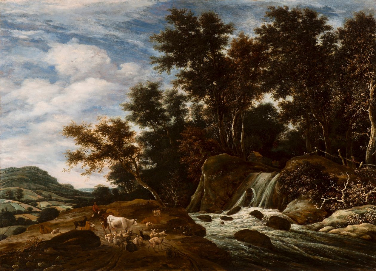 Kaskada autorstwa Jacob Salomonsz van Ruysdael