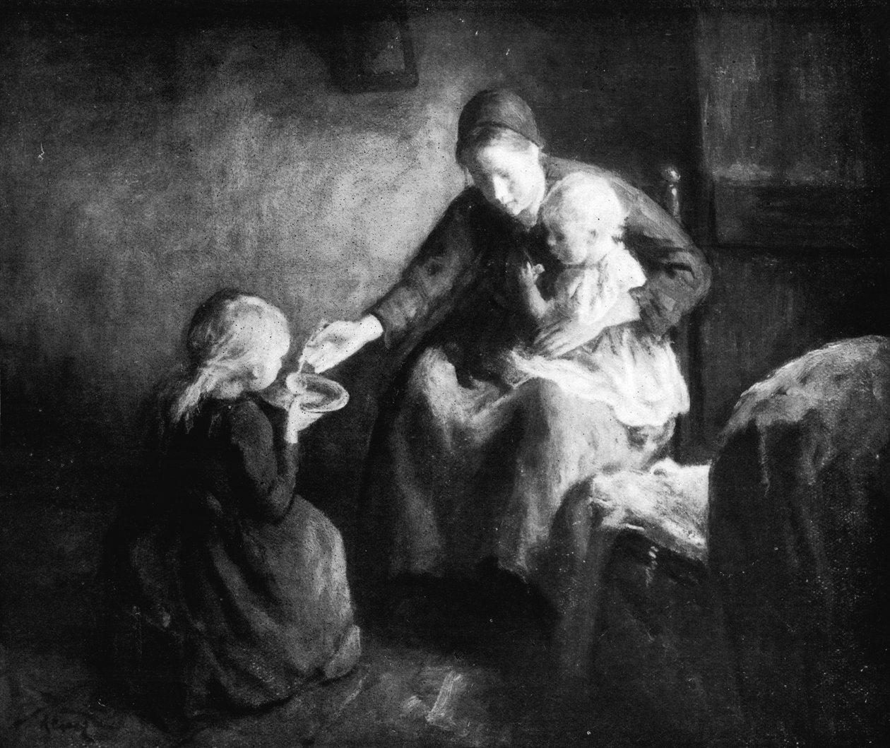 "Zupa", ok. 1900, 1917 r autorstwa Jacob Simon Hendrik Kever