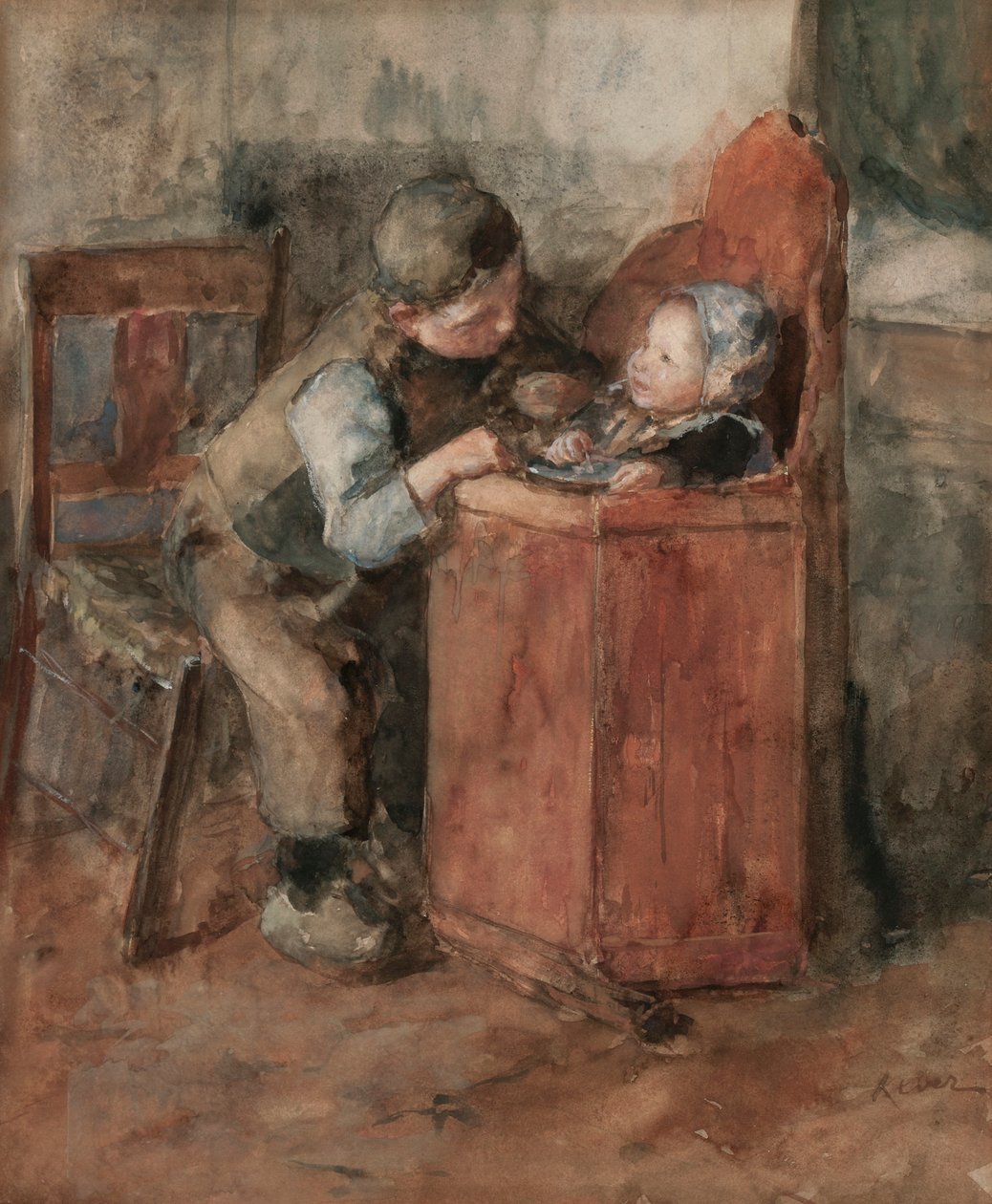 Miłość braterska (wc na papierze) autorstwa Jacob Simon Kever