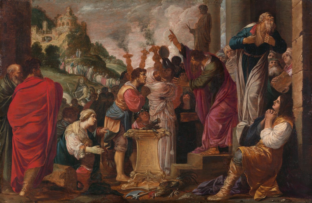 Paweł i Barnaba w Listrze. autorstwa Jacob Symonsz. Pynas
