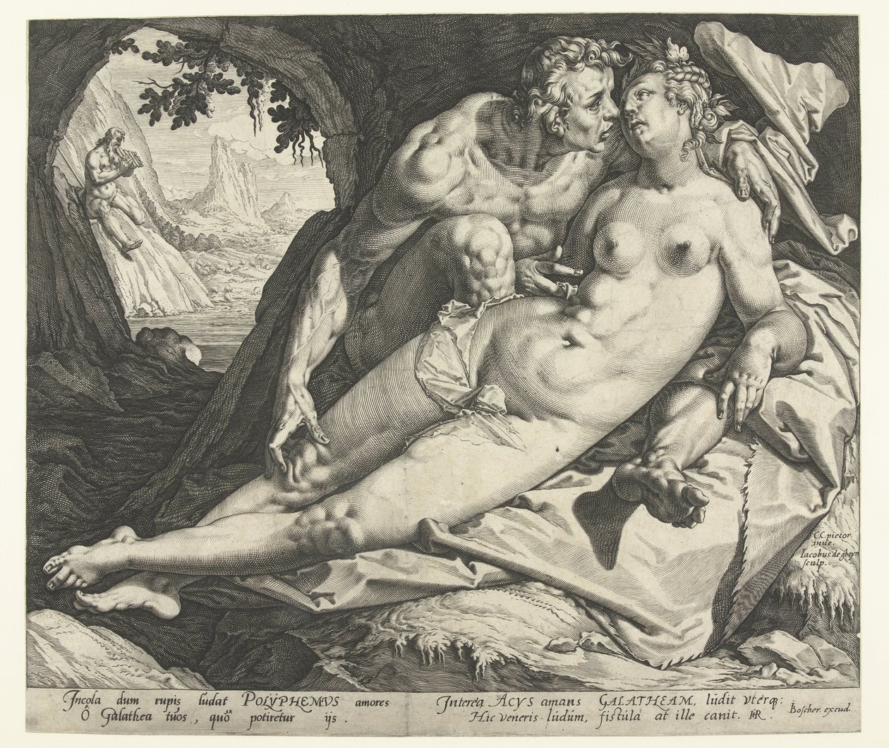 Galatea w Acis autorstwa Jacob de Gheyn (II)