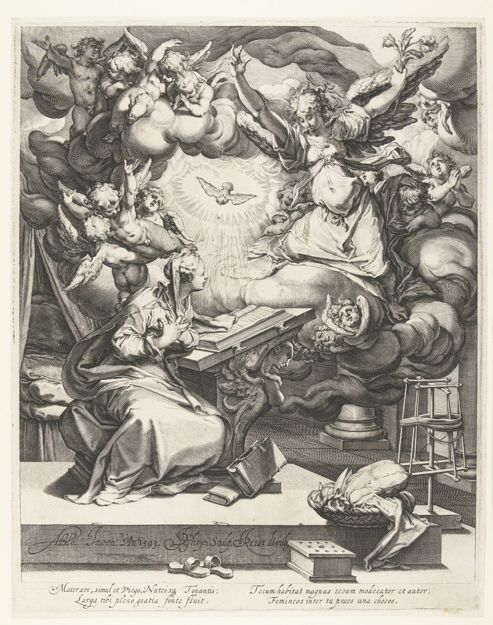 zwiastowanie autorstwa Jacob de Gheyn (II)