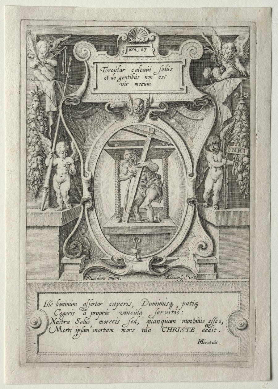 Passion Set:  Strona tytułowa autorstwa Jacob de Gheyn II