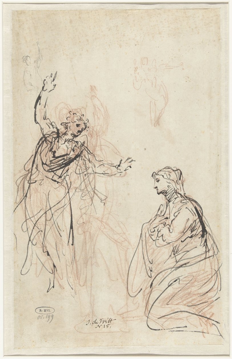 Zwiastowanie Maryi autorstwa Jacob de Wit