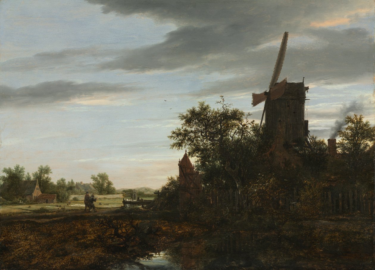 Krajobraz z wiatrakiem autorstwa Jacob van Ruisdael