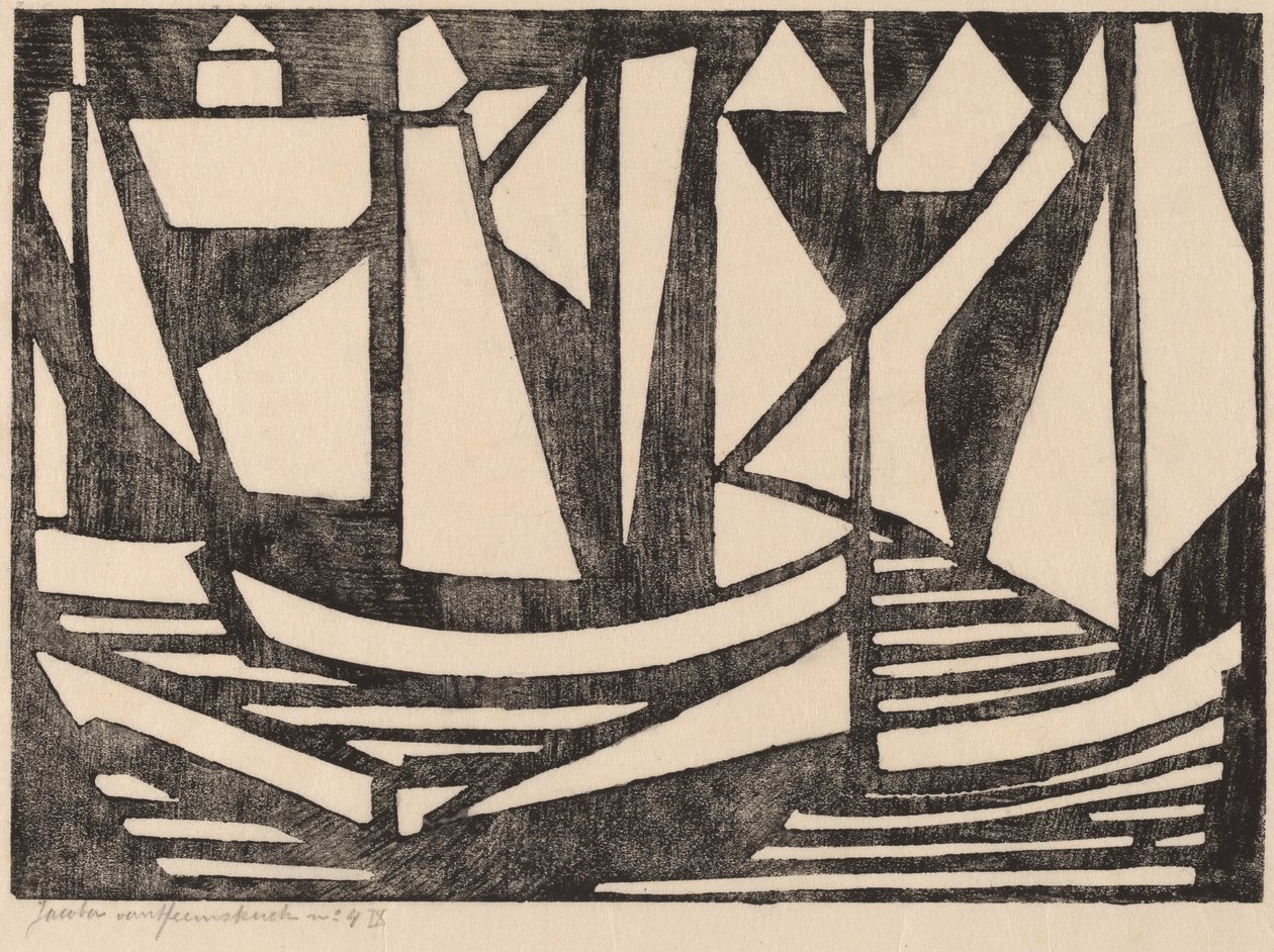 Łodzie, 1915. autorstwa Jacoba van Heemskerck van Beest