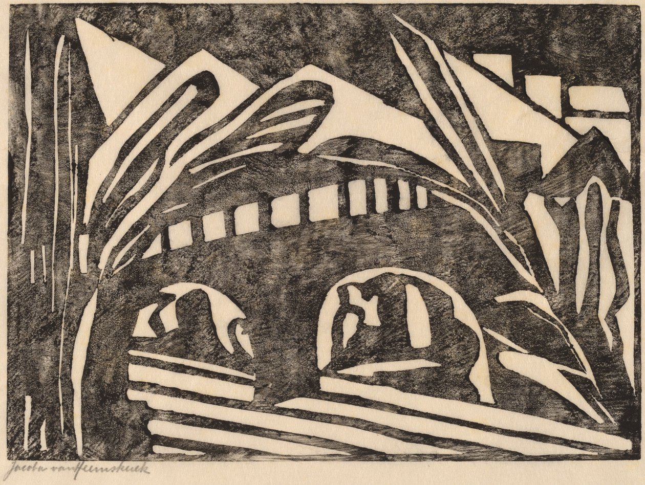 Most, 1916. autorstwa Jacoba van Heemskerck van Beest