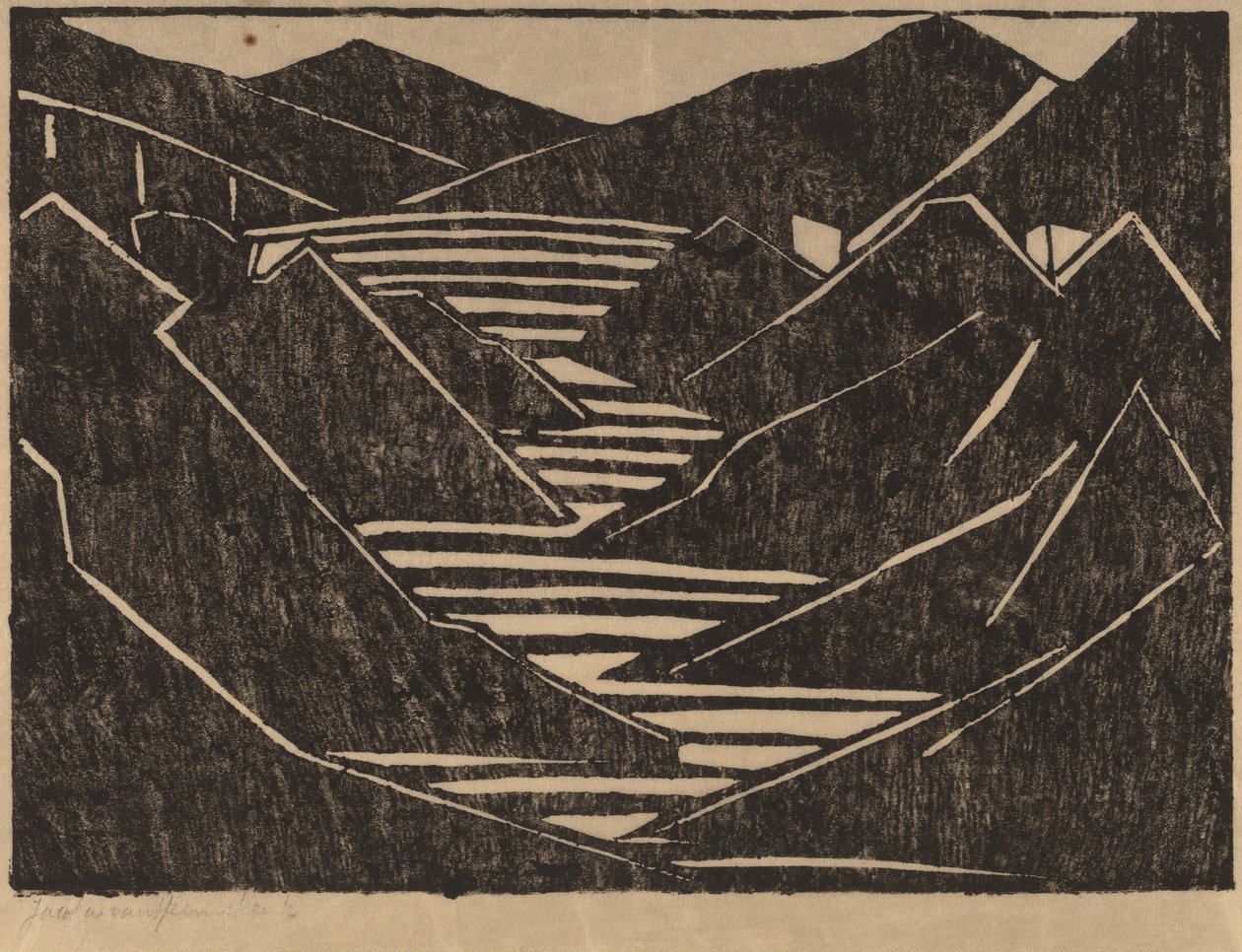 Fiord, 1916. autorstwa Jacoba van Heemskerck van Beest
