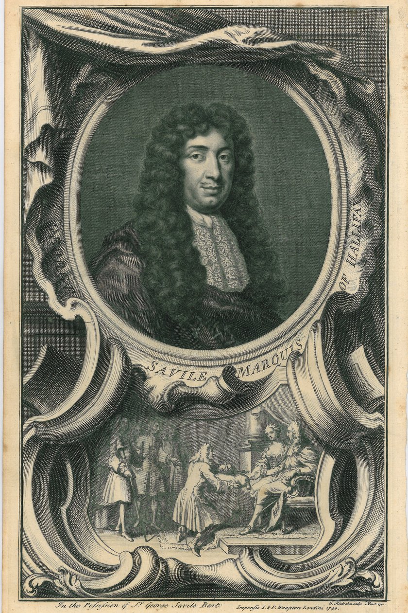 George Savile, markiz Halifax autorstwa Jacobus Houbraken