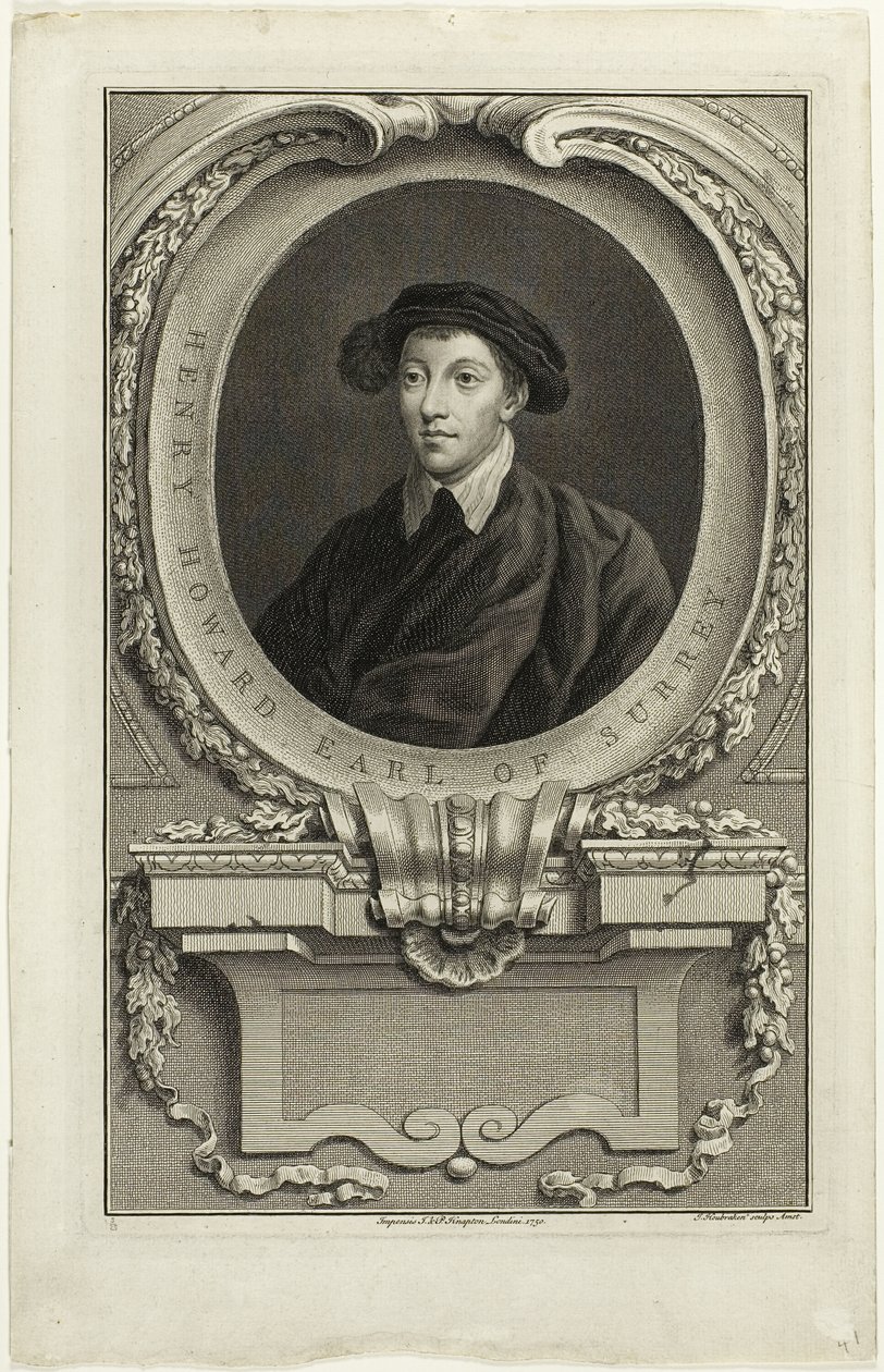 Henry Howard, hrabia Surrey autorstwa Jacobus Houbraken