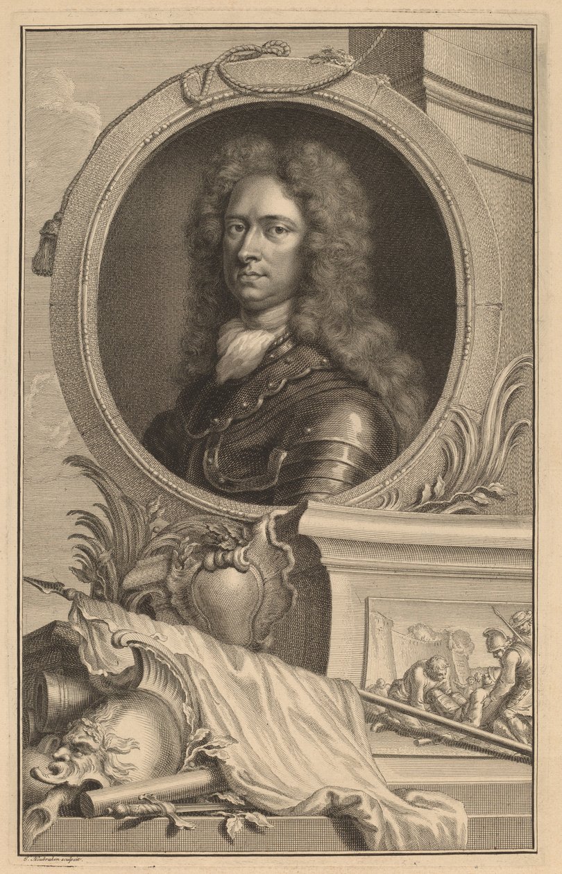Portret dżentelmena autorstwa Jacobus Houbraken
