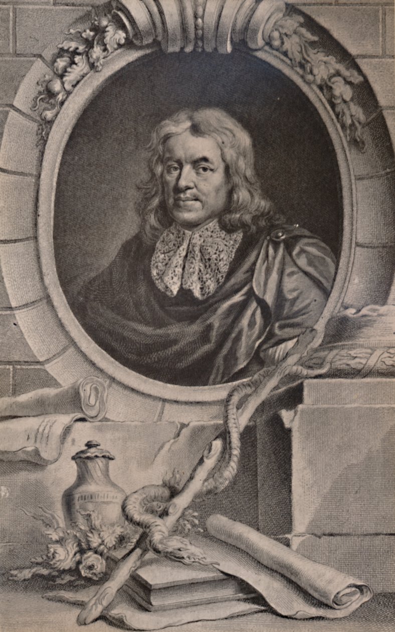 Thomas Sydenham, angielski lekarz, c1747 1894 autorstwa Jacobus Houbraken