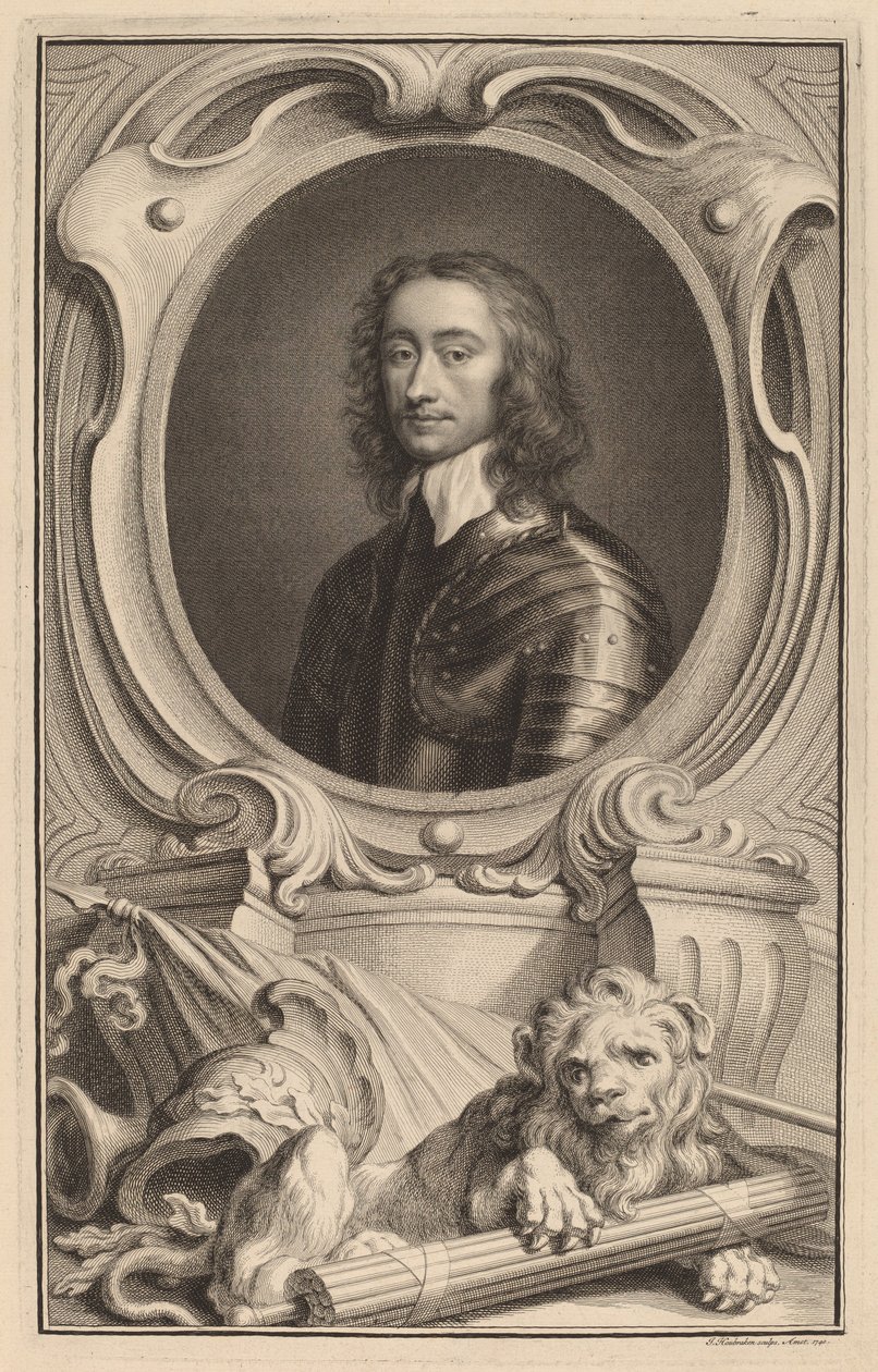 Generał Charles Fleetwood autorstwa Jacobus Houbraken after Robert Walker