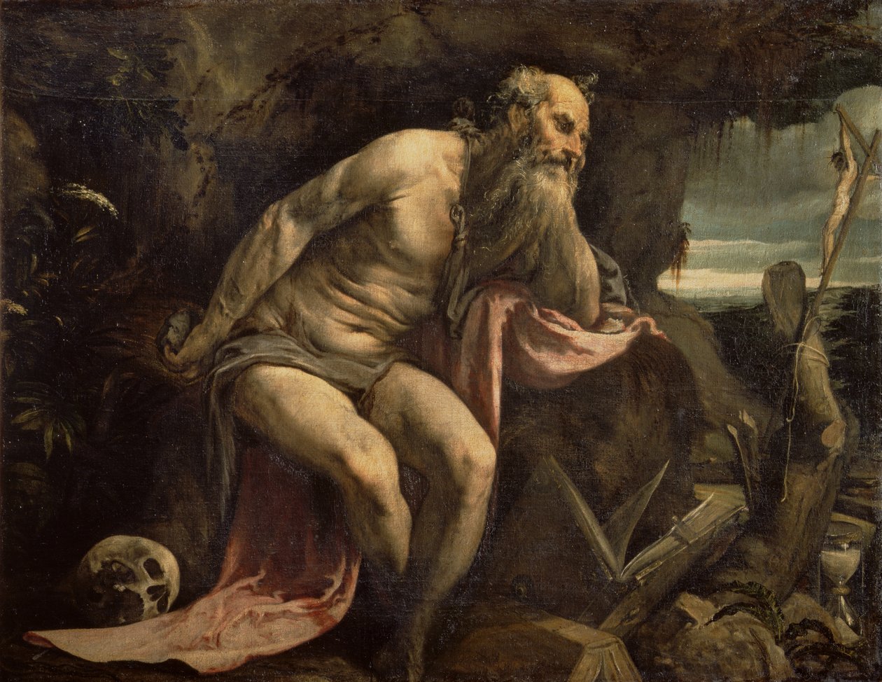 Św. Hieronim, początek lat 60. XVI wieku autorstwa Jacopo Bassano