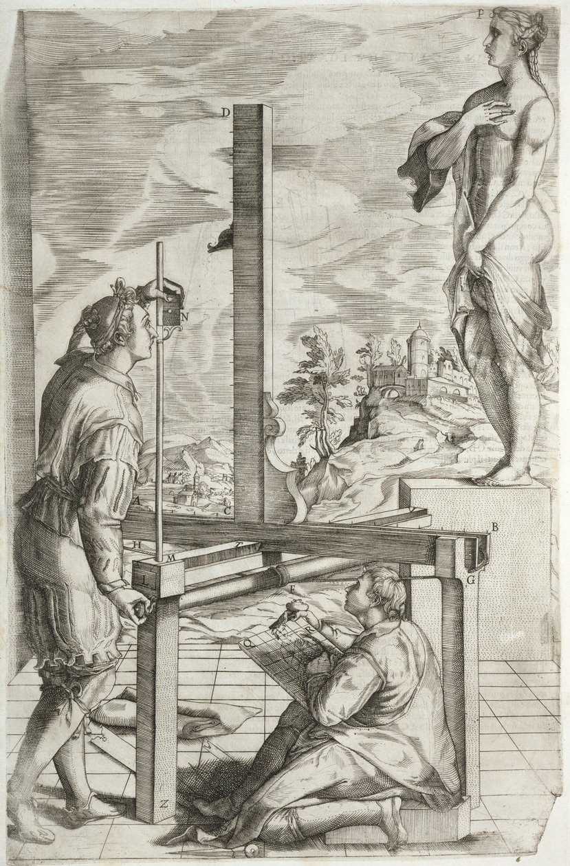Ilustracja z „Dwóch reguł praktycznej perspektywy” Vignoli, wydanej po raz pierwszy w 1583 r. autorstwa Jacopo Vignola