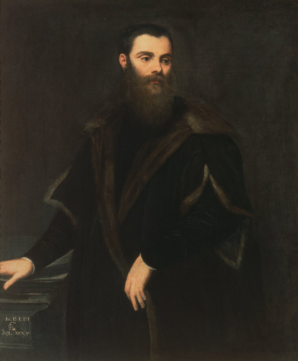 Lorenzo Soranzo (1519-75), lat 35, 1553 autorstwa Jacopo Robusti Tintoretto