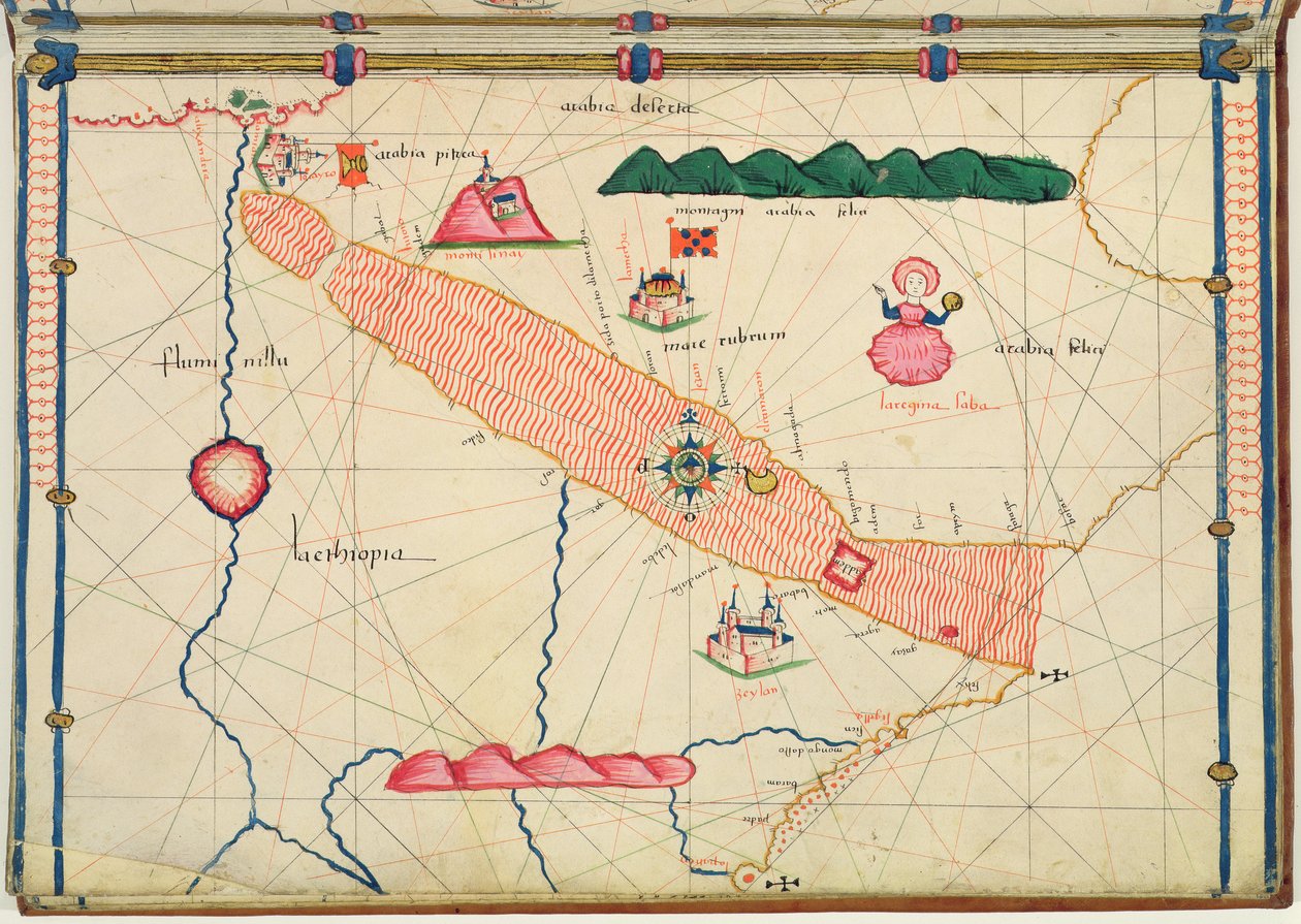 Pani Ital 550.03.15 fol.6r Mapa Egiptu z „Carte Geografiche” autorstwa Jacopo Russo